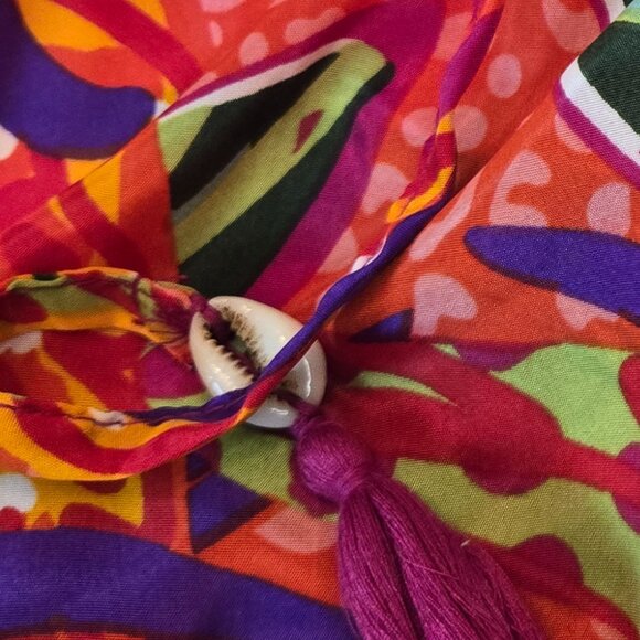 TRUE DESTINATIONS Women's Sleeveless Tiered Ruffle Button Down Maxi Dress Sz: XS - Picture 10 of 12